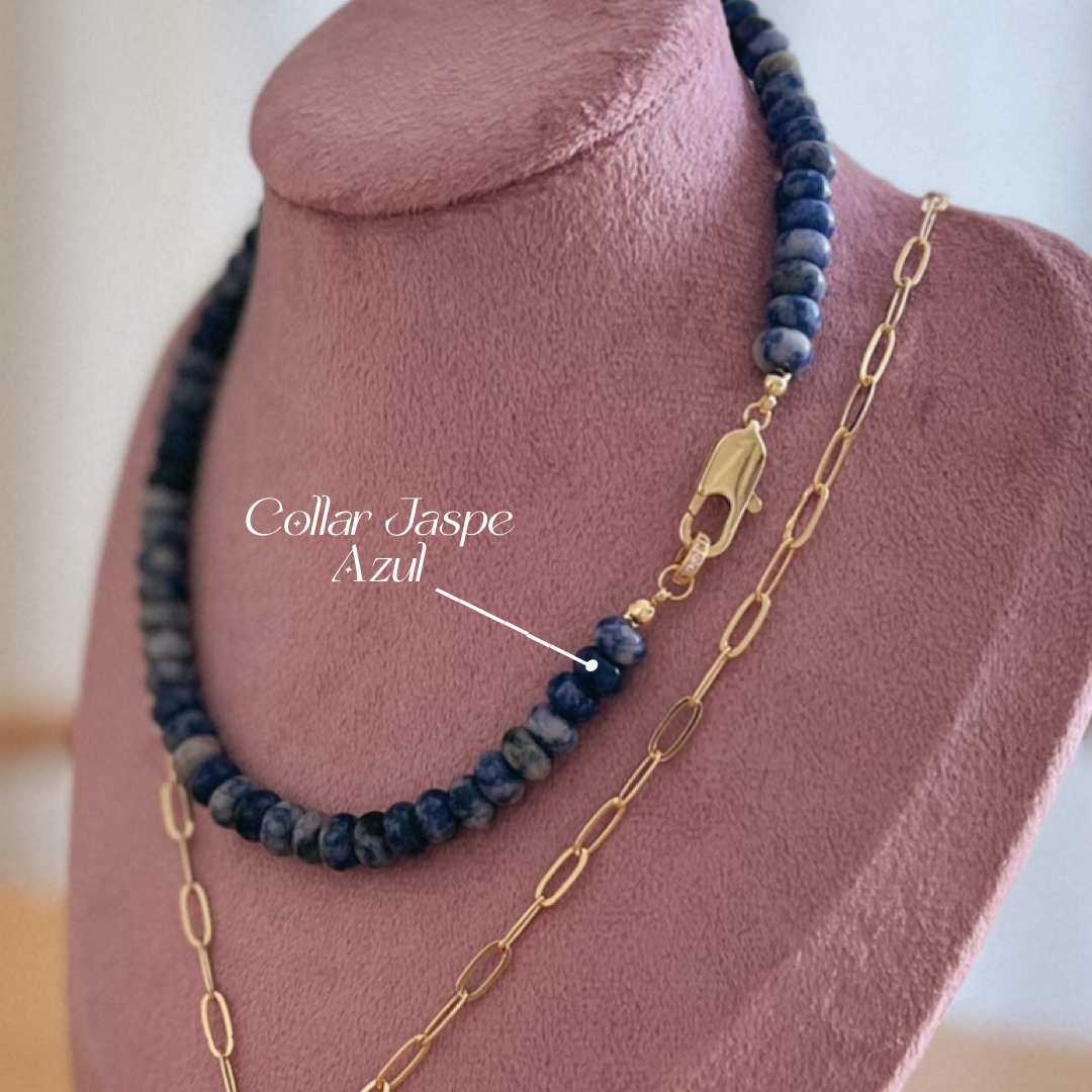 Collar Jaspe Azul / Black Empire